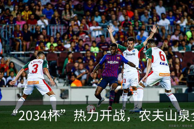 “2034杯”热力开战，农夫山泉全场送电解质水，球迷：有担当